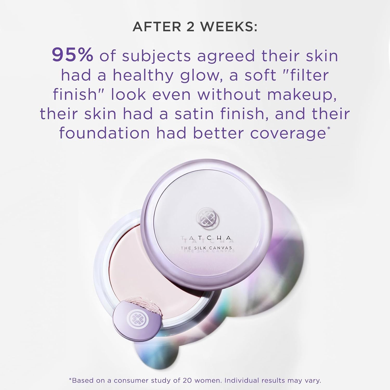 Tatcha The Silk Canvas | Poreless Primer for Face Makeup, Lasts Longer and Instantly Perfects Skin, 20 G | 0.7 oz - Image 3