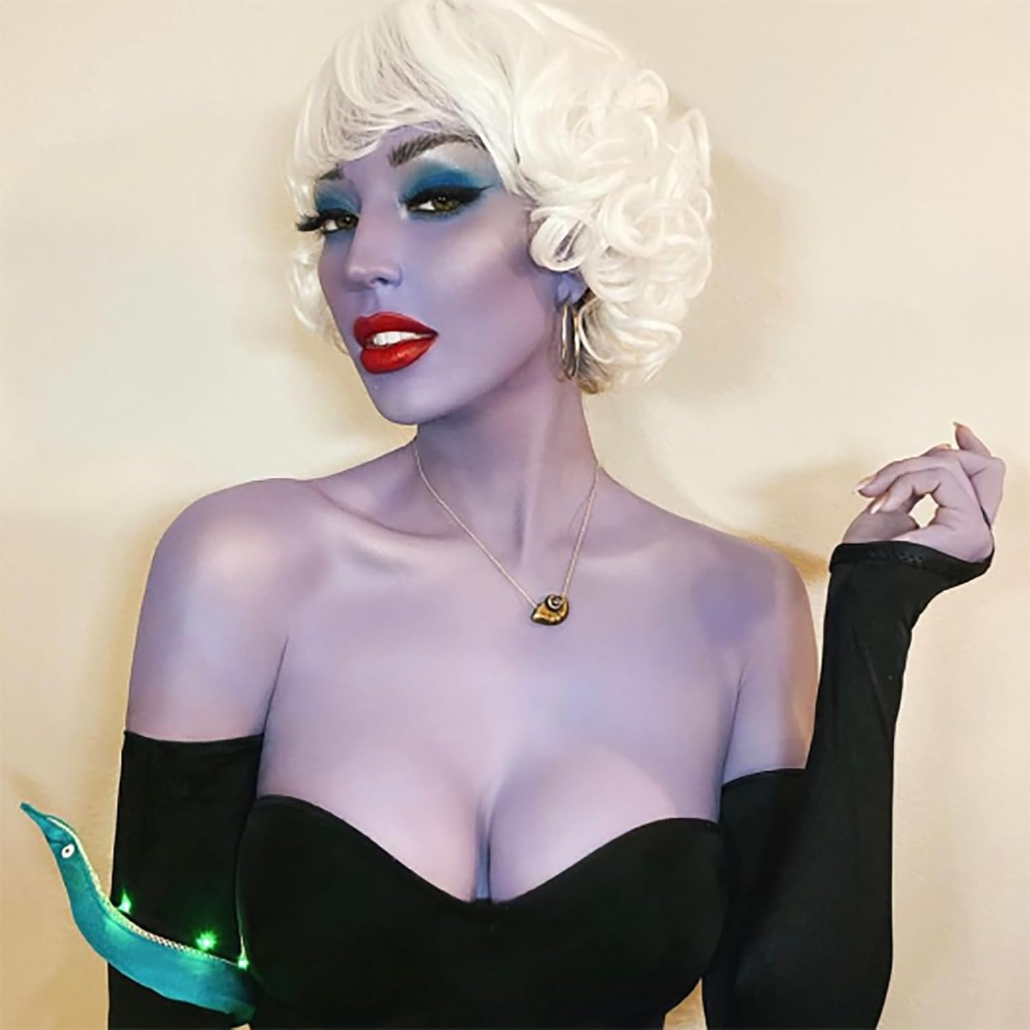 Mysense Pastel Purple Face Body Hair Paint Stick,Water Based Washable Temporary Hair Color,Non-toxic Cream Body Paint for Adults and Children Halloween Costume Ursula Cosplay Makeup,0.5oz - Image 5