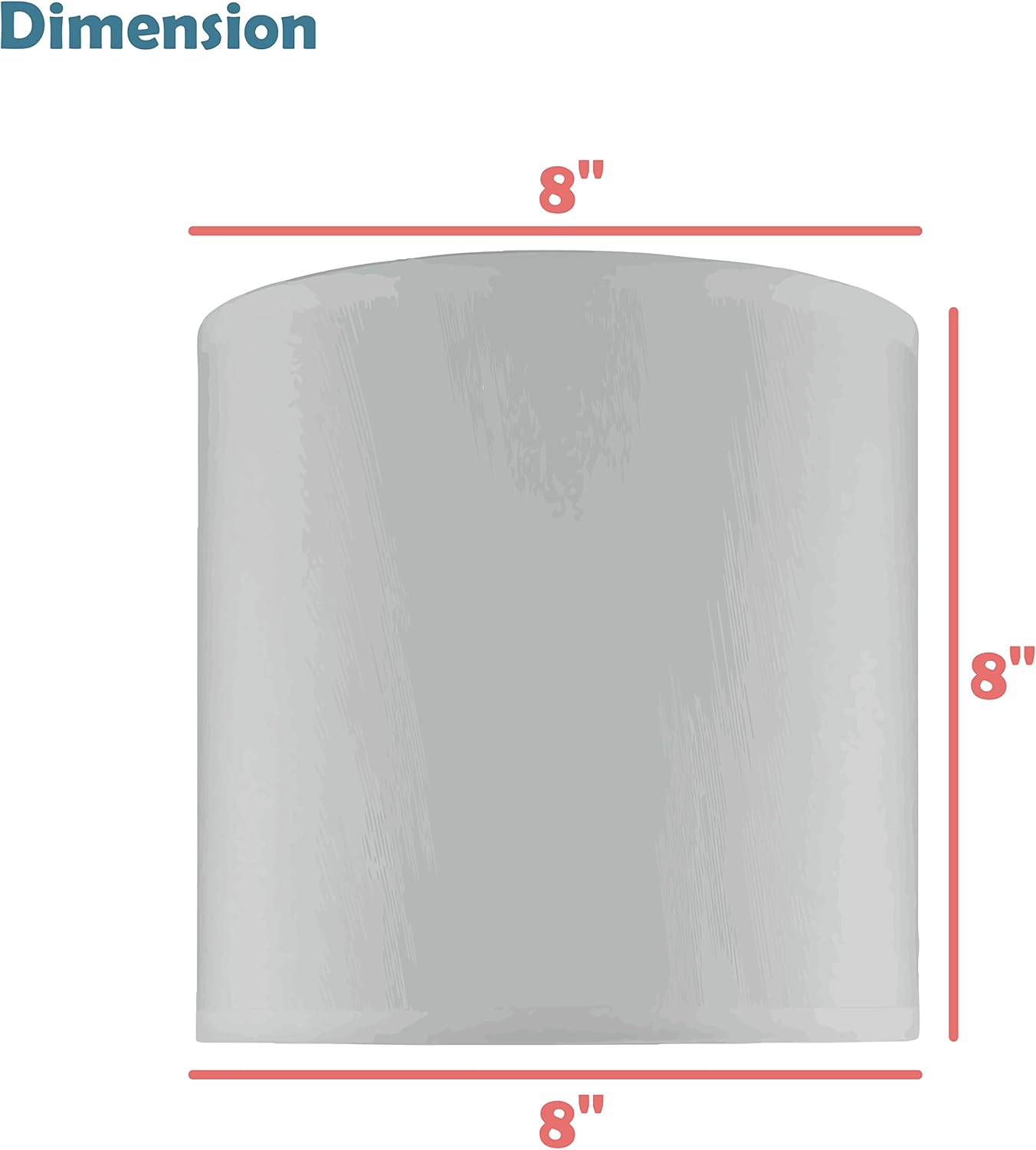 Aspen Creative 31238A Transitional Drum (Cylinder) Shaped Spider Construction Lamp Shade in Honey, 8" Wide (8" x 8" x 8") - Image 4