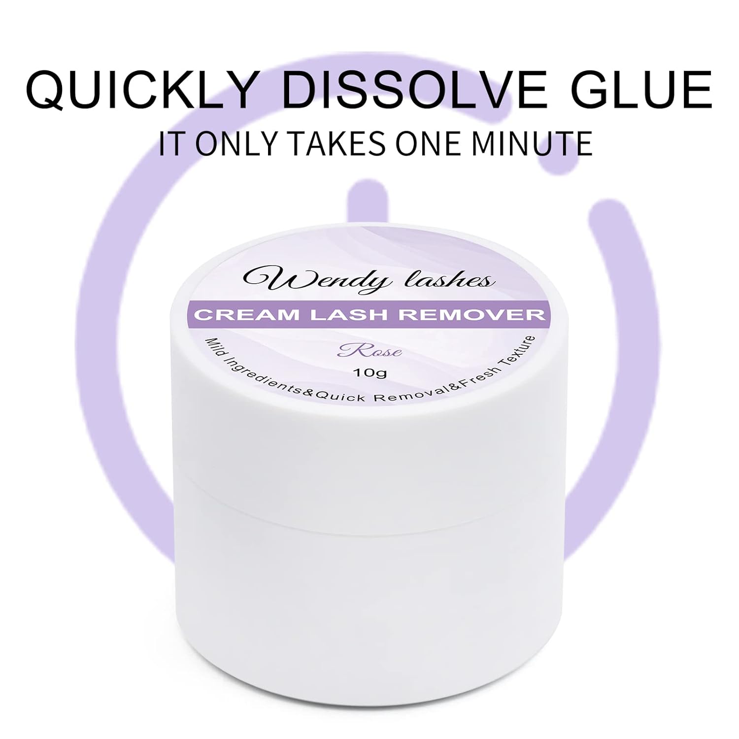 Lash Remover For Lash extensions/Lash Clusters Cream Lash Glue Remover 10g Effectively| Low Irritation for Sensitive Skin Lash Extension Remover Easy Removal of Indicidual Lashes Glue Remover(Rose) - Image 2