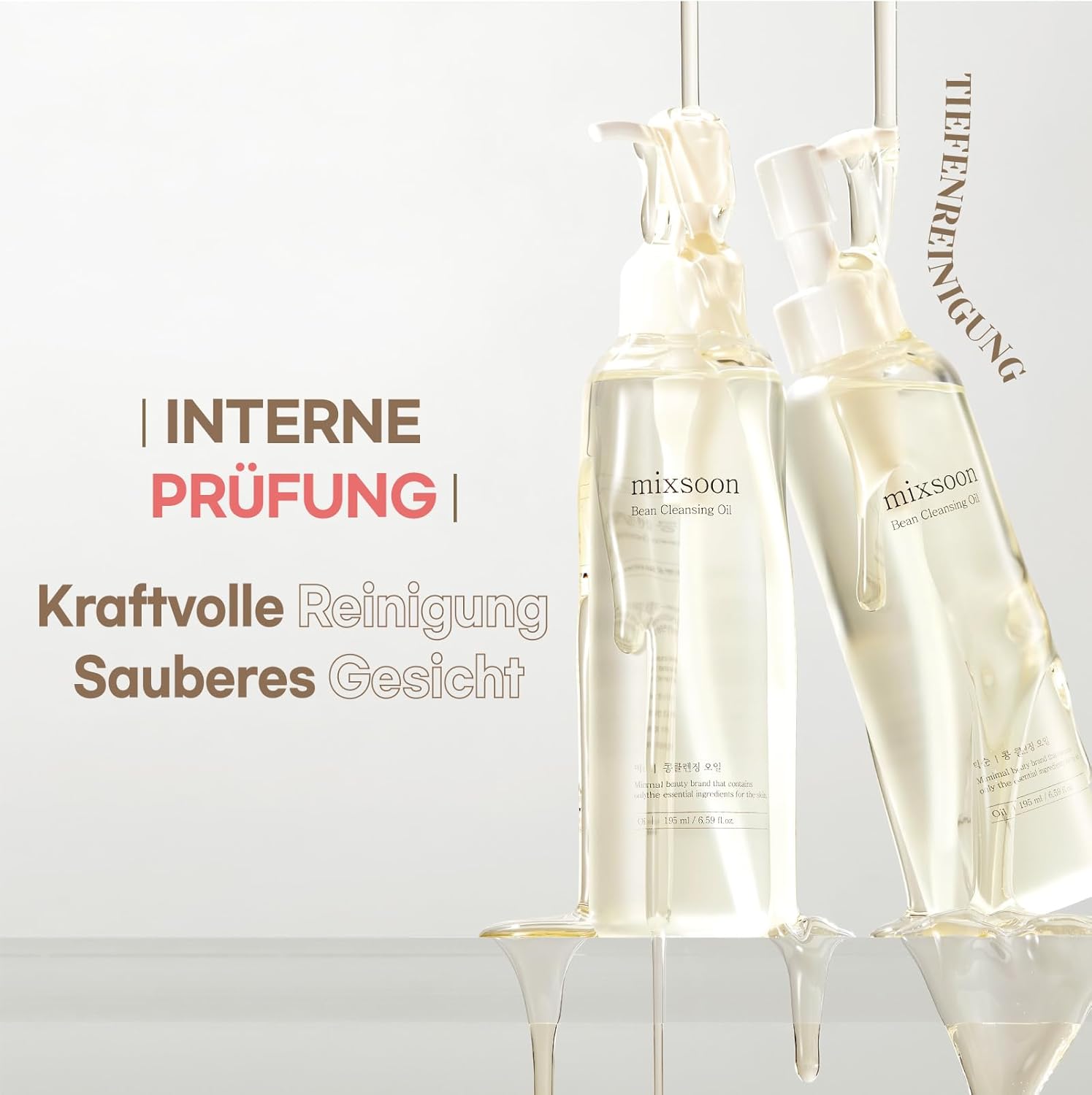 mixsoon Bean Cleansing Oil 6.59 fl oz / 195ml Lightweight Oil Cleanser Make up Remover for daily skin care routine Korean Glass Skin Care - Image 5