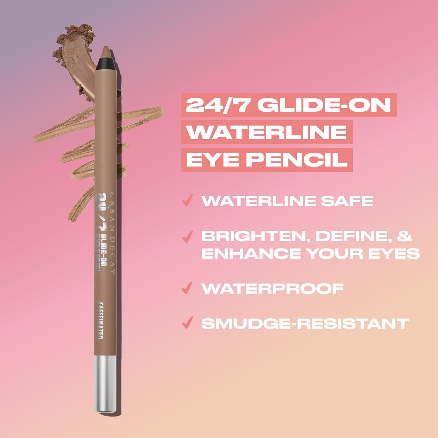 Urban Decay 24/7 Waterproof Waterline Eyeliner Pencil - Eye Liner for Tightlining + Defining, Smudge-Resistant, Transfer-Resistant, 24HR Wear, Long-lasting Creamy Neutral Shades, Vegan - 0.04 oz - Image 3