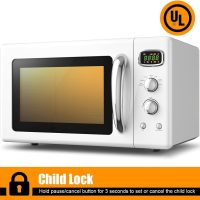 MAT EXPERT 0.9 Cu.ft Microwave Countertop, Digital Timing & 5 Micro Power, 25L Small Microwave w/Glass Turntable & 6 Preset Buttons, Delayed Start Function, 900W Mini Microwave w/Child Lock - Image 7