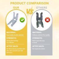 WP3801F656-51 3801F656-51 Stove Anti-Tip Bracket Compatible with Whirlpool, Kenmore, KitchenAid, Maytag Range/Stove/Oven Floor or Wall Mount Anti Tip Bracket Replaces 12400045,PS11741944,AP6008803 - Image 4