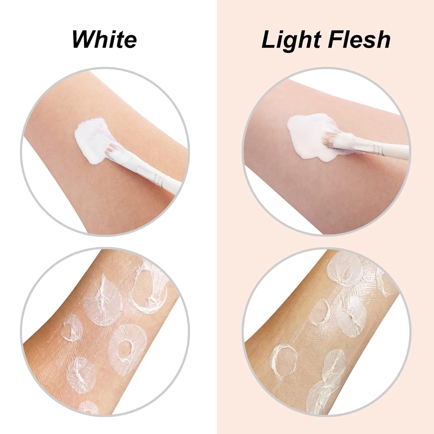 Liquid Latex SFX Makeup Kit, 2.1Oz Latex Liquid with Coagulated Fake Blood Gel, Squirt Blood and Stipple Sponge, Halloween Monster Zombie Clown Makeup for Scald Burn Scar Wound,Cut,Skin Decay - Image 3