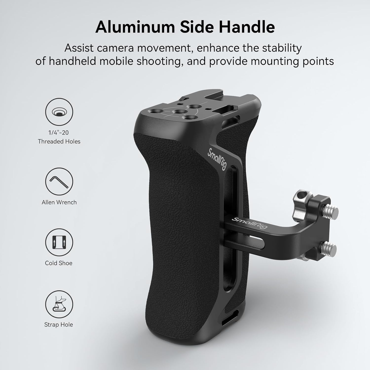 SmallRig A7R V / A7 IV / A7S III Cage with Top Handle, Side Handgrip and Clamp for HDMI Cable, Advanced Kit for Sony Alpha 7R V/Alpha 7 IV/Alpha 7 S III -3669C - Image 6