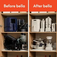 bella Flip-n-Store Waffle Maker with EverGood™ Ceramic Nonstick Coating, Fits-anywhere™ Kitchenware, Power Indicator Light, Cool Touch Handle & Cord Wrap, 7” Wide & 1" Deep Plates, 1000 Watt, Oatmilk - Image 7