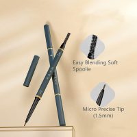 Eyebrow Pencil,3 PCS Waterproof Professional Makeup Micro Brow Pencil,Brow Kit with Eyebrow Brush and Razor,Ultra-Fine Mechanical Pencil,Eyebrow Pencils for Women - Image 4