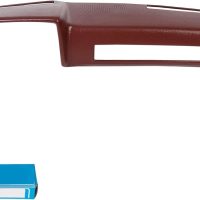 ECOTRIC Maroon Dashboard Cover Compatible with 1981-1991 Chevrolet GMC C/K/R/V Truck/SUV Pickup Car Interior Dash Pad Cap - Image 2
