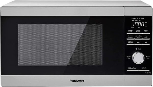 Panasonic Microwave Oven, 1.3 cu. ft. 1100W Countertop Microwave with Genius Sensor Cooking and Auto Defrost - NN-SD67LS (Stainless Steel)