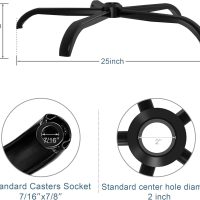 Frassie 25 Inch Office Chair Metal Base Replacement Heavy Duty 2500 Lbs Computer Chair Base Part with 5 Casters - Image 5