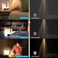 Night Light Bluetooth Speaker, 5 in 1 Touch Control Bedside Lamp Dimmable Multi-Color Changing, Bedroom Alarm Clock, Best Birthday Gift Ideas for 10 11 12 13 14 Year Old Teenage Girls/Boys - Image 7