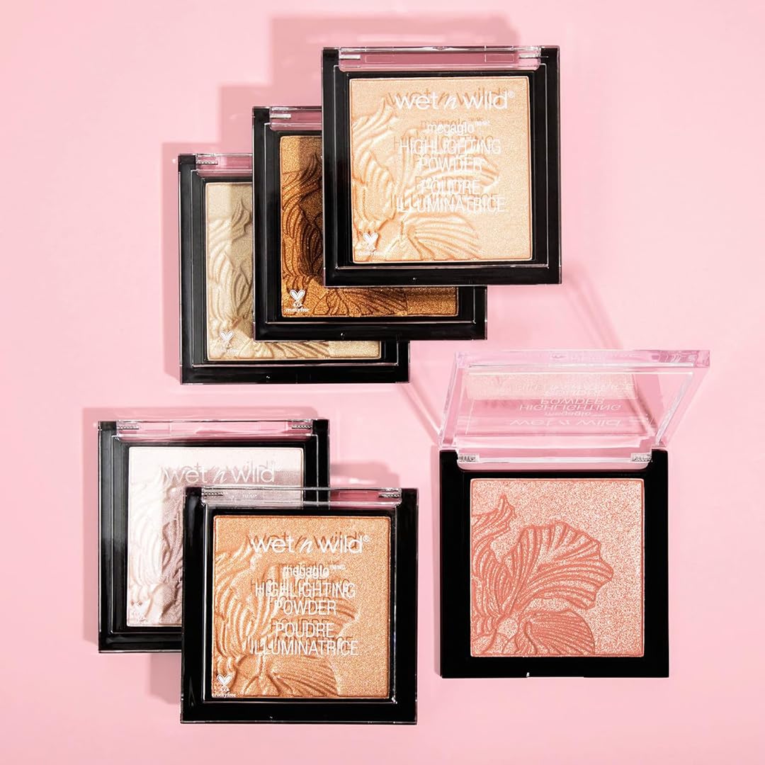 wet n wild MegaGlo Highlighting Powder Warm Gold Golden Flower Crown - Image 3