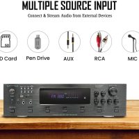 Vaiyer Home Theater System Kit, 6-Channel 6000 Watts Bluetooth Amplifier with 5.25" 8 Qty of 175 W Each in-Wall in-Ceiling Speakers & 16 Gauge 500 ft. Speaker Wire Surround Sound System - Image 6