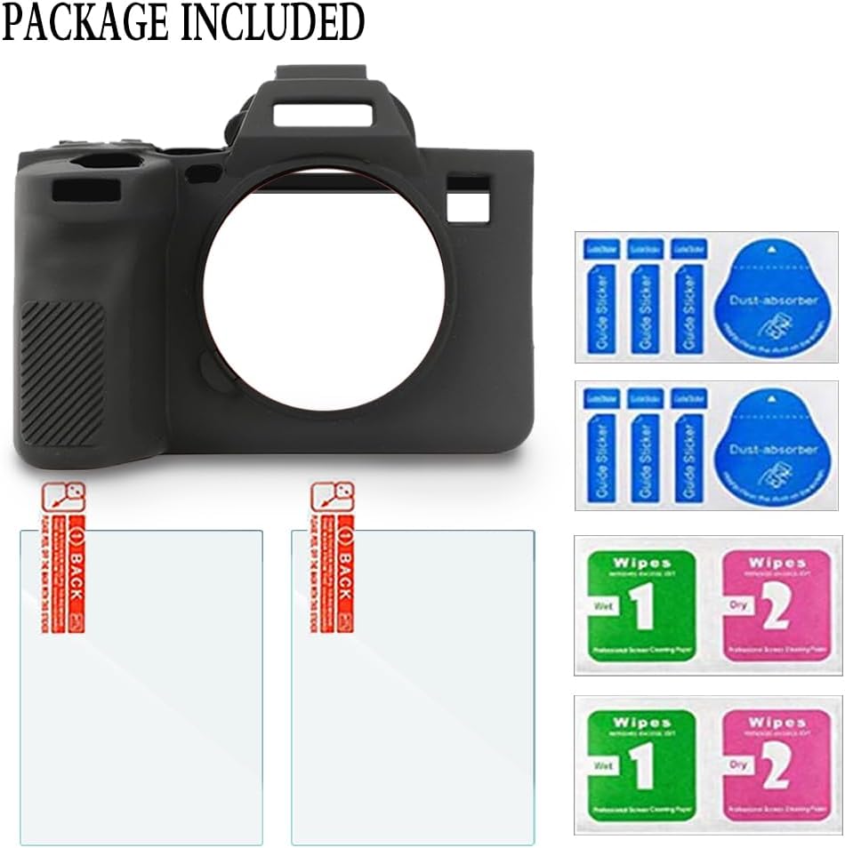 Screen Protector Compatible for Sony Alpha A7R5 / 7R V Camera,Tempered Glass Film Anti Scratch High Definition and Soft Silicone Case for Sony A7R5 - Image 6