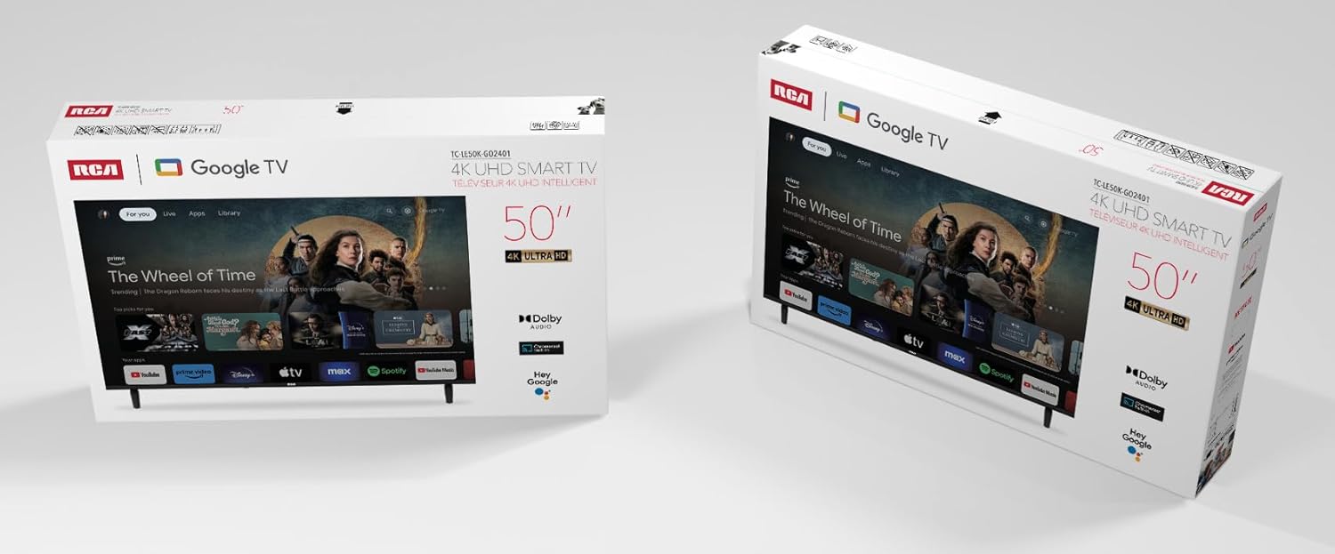 RCA 50-Inch UHD Smart Google TV, Frameless LED Display with HDR10, Wi-Fi and Bluetooth, Google Assistant Built-in, Compatible with Alexa - Image 5