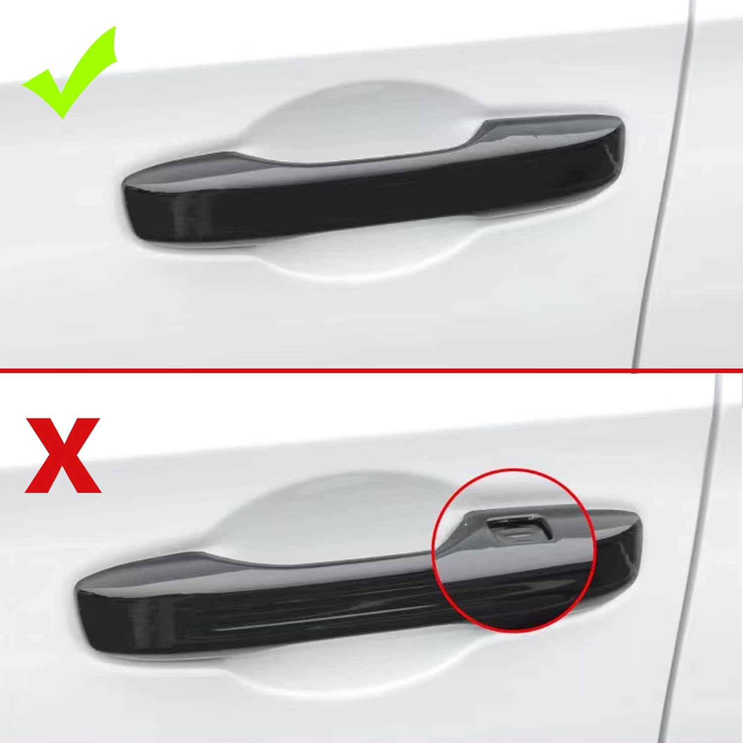 Door Handle Covers Trim Compatible with 11th Gen Civic Accessories, for Honda Civic 2022 2023 2024 2025, Accord/CR-V/HR-V 2023 2024 2025 with Smart Auto Lock - Glossy Black Car Decoration - Image 8