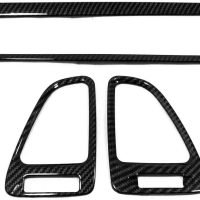 Car Accessories Fit for Honda HR-V HRV 2016-2022 ABS Carbon Fiber Interior Central Side Dashboard Air Vent Outlet Cover Trim 5PCS Set - Image 7
