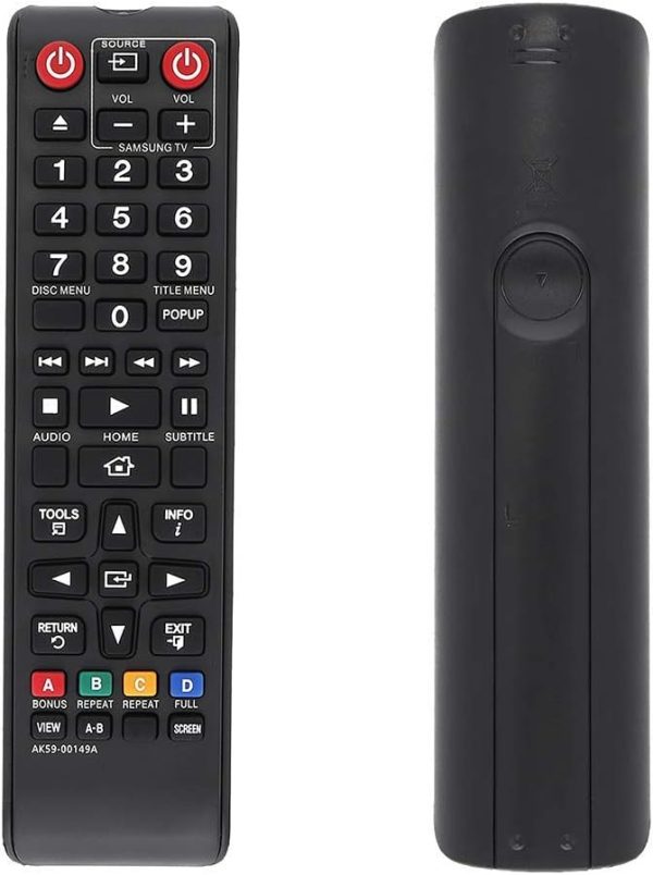 AK59-00149A Replacement Remote Samsung DVD blu ray Player for Samsung DVD BLU RAY DISC Player BD-J5700 BD-J5100 BD-ES5000 BD-ES5300 BD-F5100 BD-FM57C BD-HM59