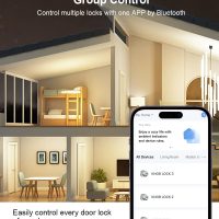 Fingerprint Door Lock, Smart Fingerprint Door Knob with Lock, Biometric Door Locks with App Control & Key, Keyless Thumbprint Entry Door Locks for Bedroom, Front Door, Home, Apartment-Silver - Image 7