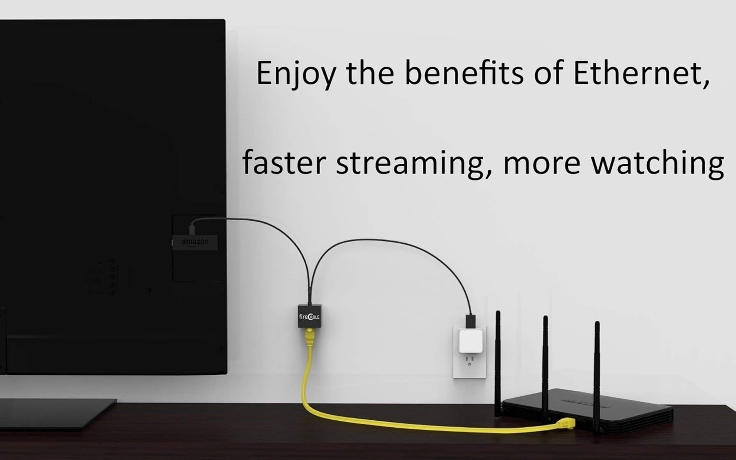 fireCable Ethernet Adapter for FireStick & Streaming Media Players (Connects TV Stick to Ethernet Cord for Blazing Streaming Speeds) - Image 3