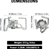 Fire-Maple FMS-125 PRO Gas Stove – Compact High-Powered Backpacking Stove with Wind-Resistant Flame, Stable Detachable Design, Electric Ignition – Lightweight & Durable for Camping & Hiking - Image 2