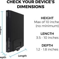 HumanCentric Cable Box and Modem Mount, Adjustable Wall Mount for Small and Narrow Devices, Cable Boxes, Modems, DVD Players, Streaming Media Devices, Mount on The Wall Behind TV, Hardware Included - Image 3