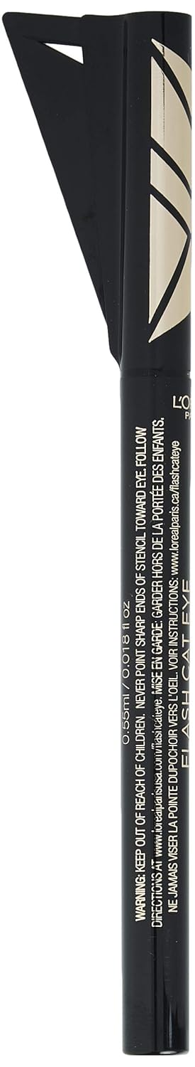 L'Oreal Paris Makeup Infallible Flash Cat Eye Waterproof Liquid Eyeliner, Black, 0.44 oz. - Image 5