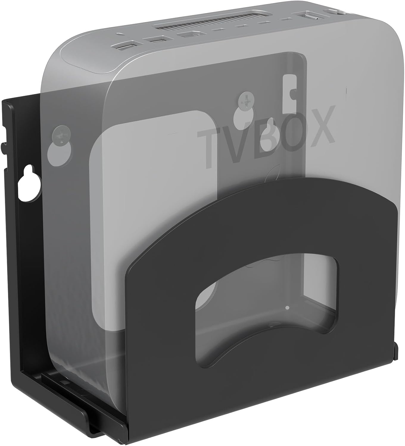 Cable Box Mount,Adjustable Wall Mount Holder for Small and Narrow Devices Like Cable Boxes,DVD Players,Modems,Streaming Media Devices and Other Media Players