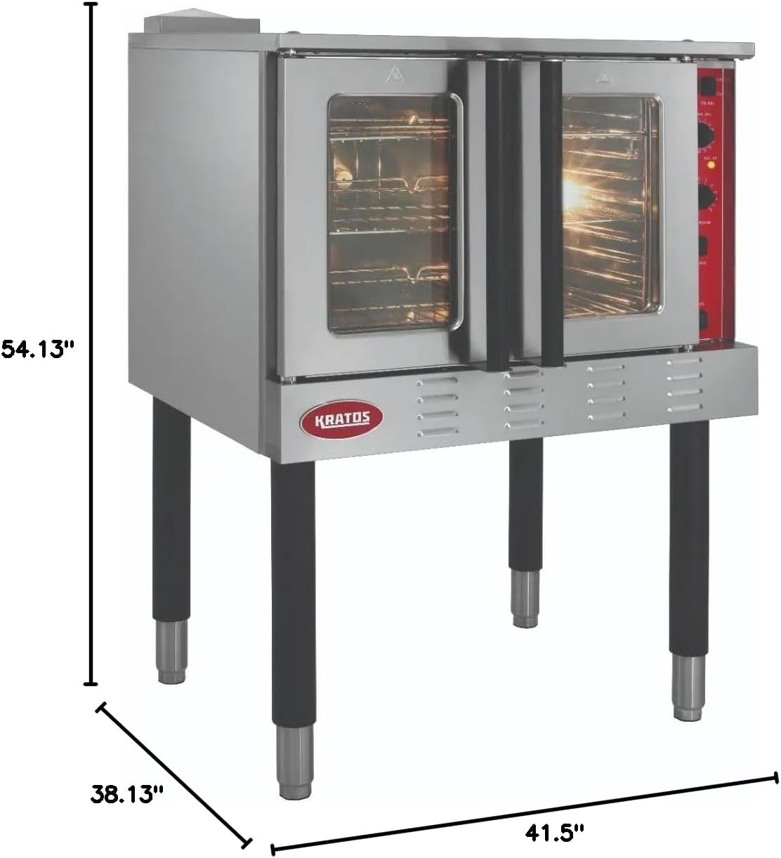 Kratos Commercial Electric Convection Oven, Full Size Free Standing Convection Oven for Restaurants, 1 Phase, 240V (29Y-057) - Image 7