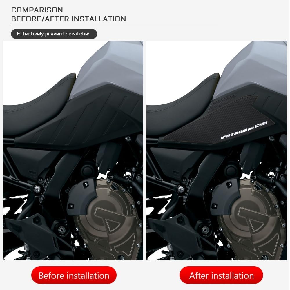 New V-STROM 800DE For Suzuki V STROM VSTROM 800DE 800 de 2023 2024 2025 Motorcycle Tank Pad Protector Sticker Decal Gas Knee Grip - Image 5