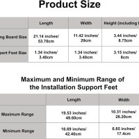Bamboo Stovetop Cover&Countertop Cutting Board with Adjustable Legs, 21.14 x 11.42 inches Dual-purpose Chopping Board for Electric Stove Burner, Workspace Block Cover for RV Camping Camper Gas - Image 7