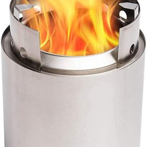Solo Stove Campfire Camping Stove Portable Stove for Backpacking Outdoor Cooking Great Stainless Steel Camping Backpacking Stove Compact Wood Stove Design-No Batteries or Liquid Fuel Canisters Needed