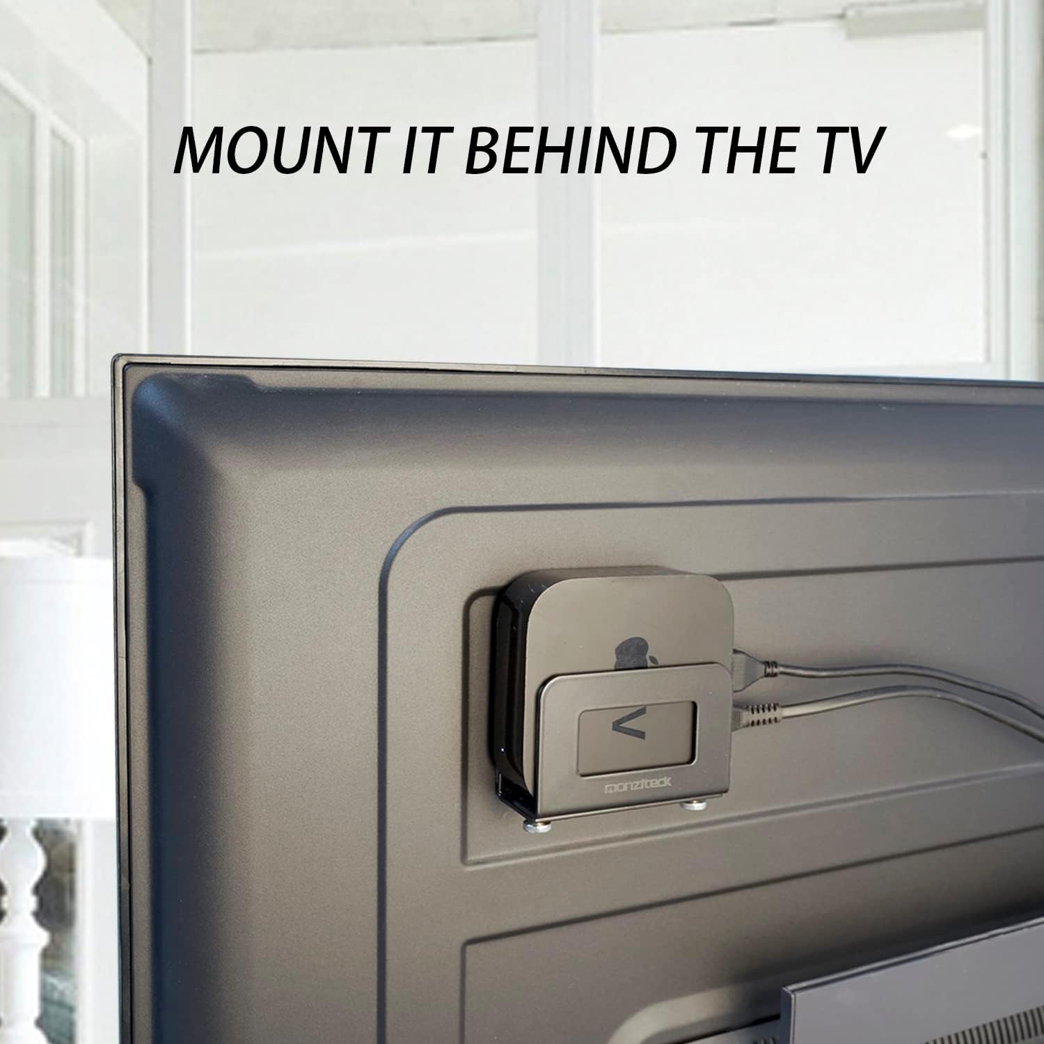 Monzlteck Adjustable Small Device Wall Mount Holder for Apple TV,ROKU,Router,Modem and Other Media Players - Image 5