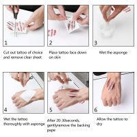 10pcs Fake Bloody Wound Stitch Scar Scab Waterproof Temporary Tattoo Sticker Halloween Masquerade Prank Makeup Props (10pcs S165) - Image 8