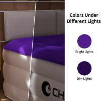 CHILLSUN Air Mattress Queen With Built in Pump - Upgraded Blow Up Bed,2 Mins Quick Self Inflatable and Deflate, 18"/650lbs Max, Strong Support, Flocked Top, Puncture Resistant, for Camping,Home,Guests - Image 7