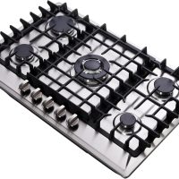 30 Inch 5 Burner Stainless Steel Gas Cooktop - Propane/Natural Gas Convertible Dual Fuel Stovetop - Image 5