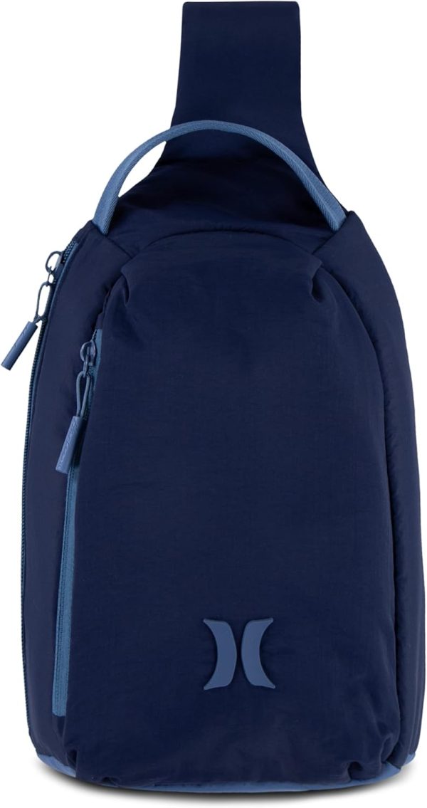 Hurley Unisex-Adult Crossbody Sling Bag, Midnight Navy, One Size