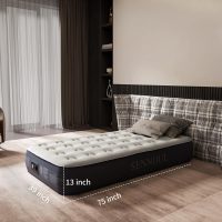 Air Mattress Twin with Built in Pump - 2 Mins Quick Self Inflatable,13"/550lbs Max Blow Up Bed, All Night Stability No Lost Air，No Peculiar Smell for Camping,Home,Guests & Portable Travel - Image 6