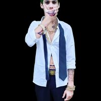 4 Sheets Joker Tattoos(Size:11.8"x7.87"), Halloween Temporary Tattoos for Men, Suicide Squad Fake Tattoo Stickers For Adults Halloween Cosplay Costumes Masquerade Party Makeup Accessories (normal) - Image 4