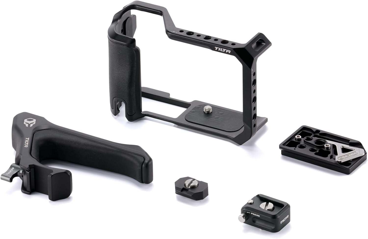 Tilta Camera Cage Base Kit Compatible with Canon R50 V – Black | Full Cage with Compact NATO Top Handle | ARCA Baseplate, Cold Shoe, 1/4”-20 Mounts | Lightweight, Modular Design - Image 2