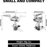 Fire-Maple Torch Gas Stove – Ultralight Backpacking Camping Stove, Built-in Piezo Ignition, Stainless Steel & Aluminum Alloy, Compact & Portable, Ideal for Hiking & Outdoor Cooking - Image 2