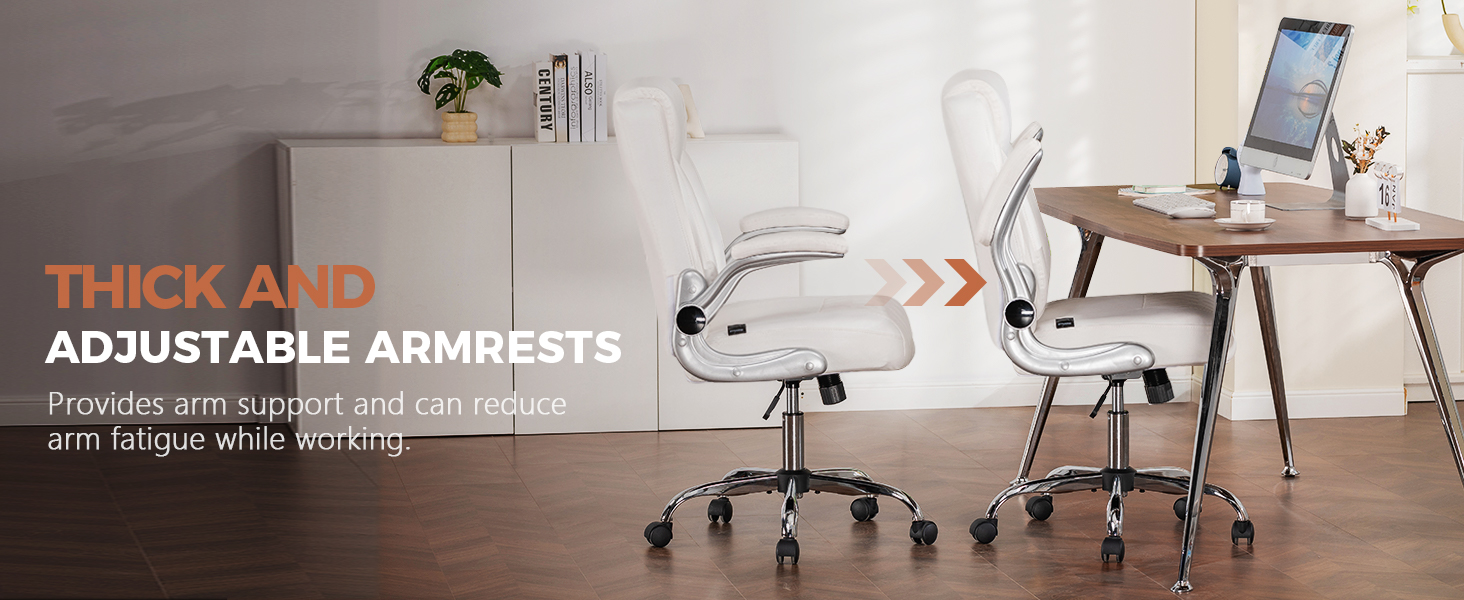 Thick and adjustable armrests