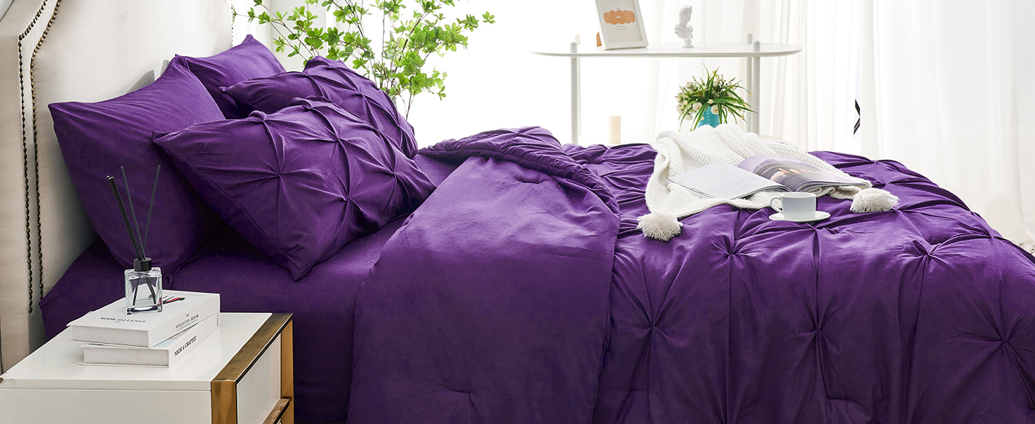 purple comforter set