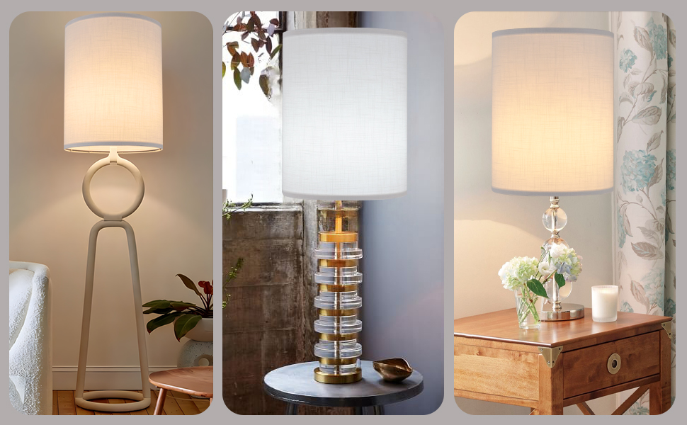 white lampshade