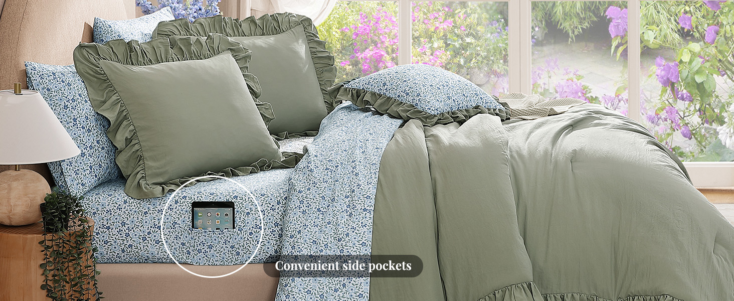 ruffle comforter