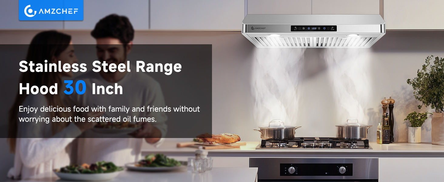 AMZCHEF RANGE HOOD 30 INCH