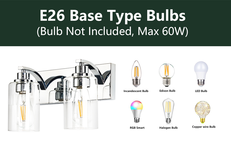 2 light bathroom vanity light