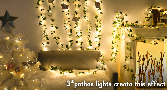leaf fairy lights