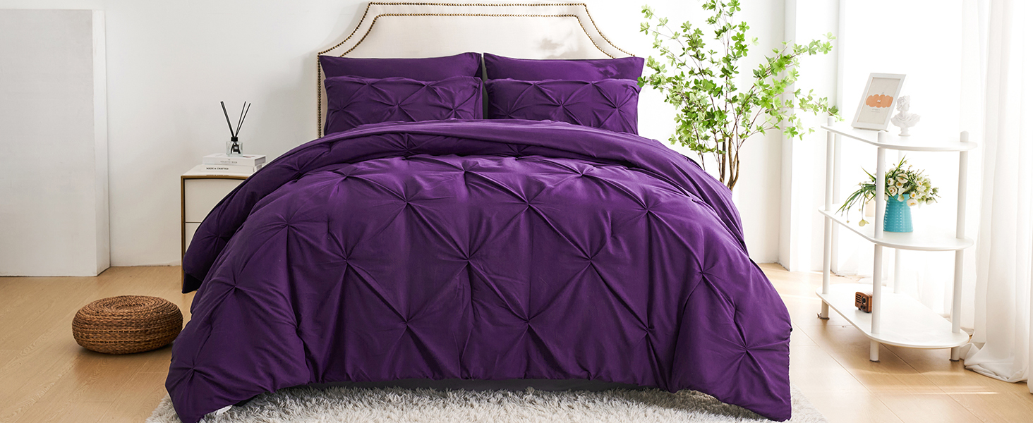purple comforter set